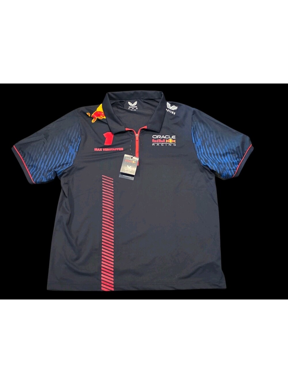 Castore Red Bull Racing F1 Men's Max Verstappen Team Polo Shirt Size 3XL
